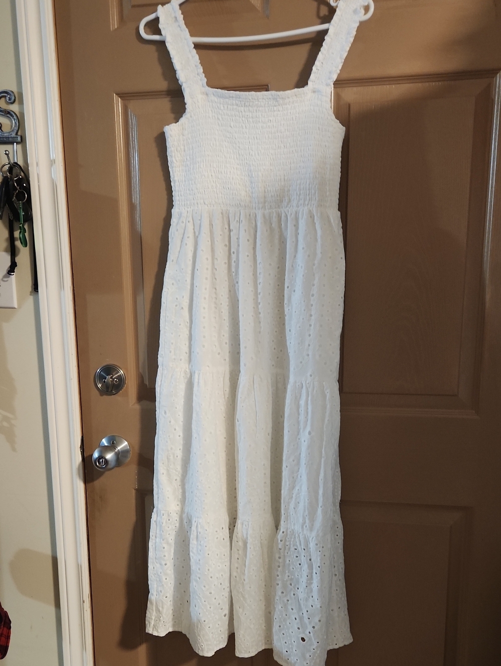 Room 33 White Eyelet Sundress for Girls Sz SM
